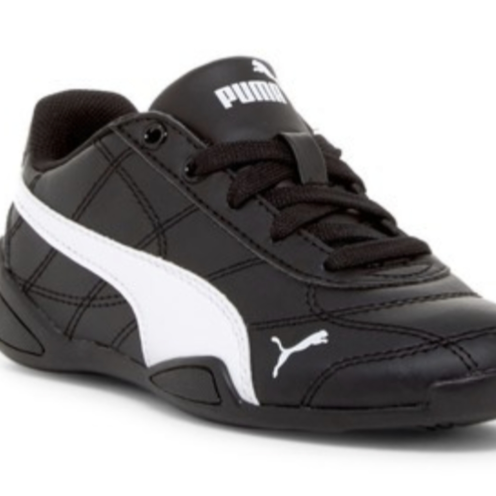 PUMA Black & White Kids Sneakers Size 3C